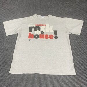 VTG Varsity T‎ Shirt Adult Large Single Stitch Cheerleaders Rock the House 90s